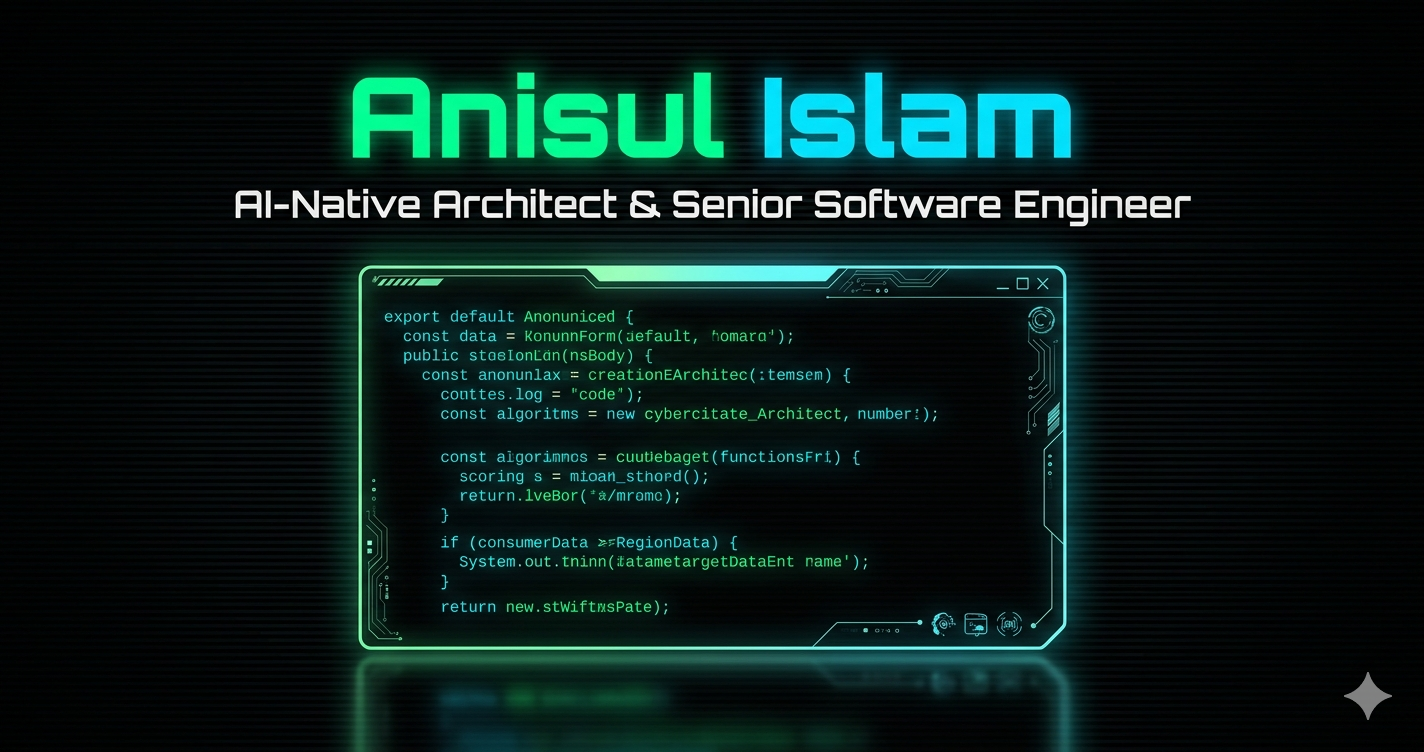 Anisul Islam | AI-Native Architect & Senior Software Engineer | Java → ...
